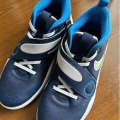 新品　試着のみ　ナイキ　ジュニアバスケットボールシューズの画像