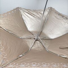 カシュネ cache nez グレースフラワー 刺繍 折りたたみ日傘 晴雨兼用 UVカット99%以上 遮光 遮熱 ピンク 上品 花柄 251106-7Tの画像