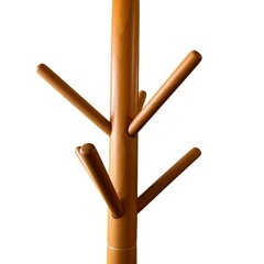 ポールハンガー　木製の画像