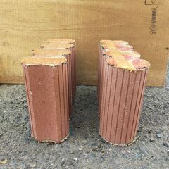 △ 花壇レンガ 花壇エッジ ガーデンブロック 園芸用レンガ 4点セット 現状渡しの画像