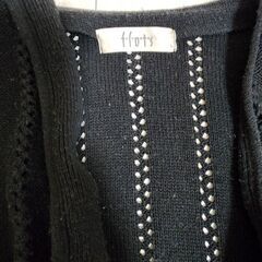 レナウン■ffots■アンサンブル　トップス　L　ブラックの画像