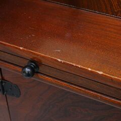 ≪zyt2538ジ≫ 文机 座ビューロー 2尺8寸巾 ライティングビューロー/デスク/座敷机/チェスト/引き出し/整理箪笥/古家具/中古家具/宮城県仙台市 71023-04の画像