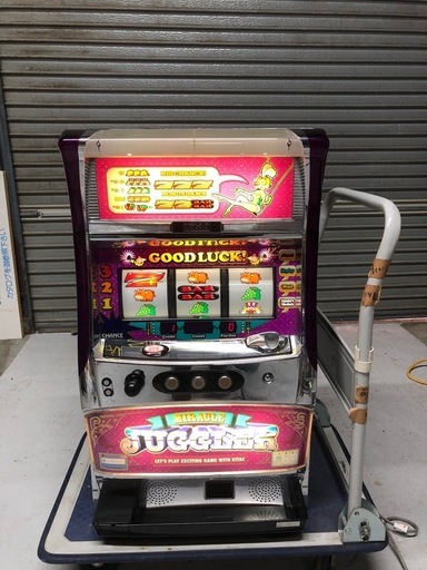 北海道旭川市直接取引限定 北電子 パチスロ 実機 ミラクルジャグラーK 不要機 通電動作確認済 設定キーあり 100V