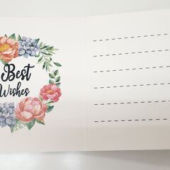 ラインストーン付 ホッキョクグマ グリーティングカード メッセージカードの画像