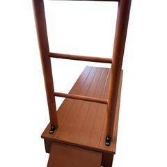 木製 手すり 手すり付き踏み台 100cm 玄関踏み台の画像