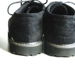 CEDAR CREST（セダークレスト）黒いレースアップモカシンの画像