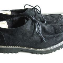 CEDAR CREST（セダークレスト）黒いレースアップモカシンの画像