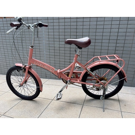 折りたたみ自転車　　6段変則ギア付き