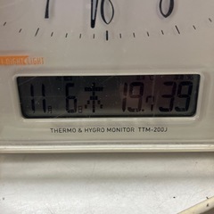 石2511-110 CASIO 電波時計　TTM-200J 生産終了品　キズ汚れ有りの画像