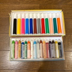 【受渡決定】未使用色鉛筆、中古のマーカー、クレヨン の画像
