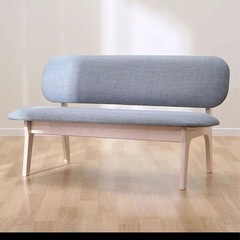 ニトリ　ソファ青の画像