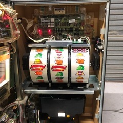 北海道旭川市直接取引限定 北電子 パチスロ 実機 アイムジャグラーAPEXVI コイン不要機 通電動作確認済 設定キーあり 100Vの画像