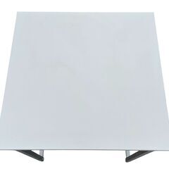 極美品 サンワダイレクト シンプルワークデスク モニターアーム対応 パソコンデスク ホワイトの画像