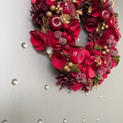 クリスマスリースの画像