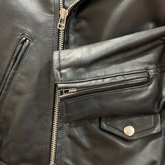 【美品】Droite Lautreamont♡ラムレザー ライダースジャケットの画像