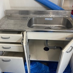 【無料】流し台／1200mm／清掃すればまだ使えますの画像