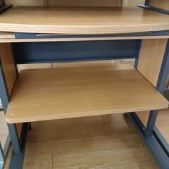 ★リユースのサカイつくば店★TK7181  PCデスク ナチュラル H130×D60×W64 クリーニング済みの画像