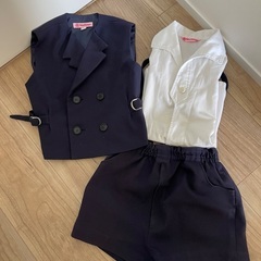 ★北野幼稚園 制服・体操服一式セット★スモック付きの画像