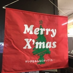 クリスマス　タペストリー　販促用の画像