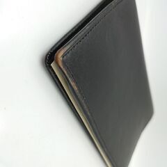 ブラック　黒　レイメイ藤井　システム手帳　ダヴィンチ　レザー　牛革　ミニ6穴の画像