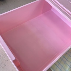 美原店 レトロ 衣装ケース ピンク 押し入れ　衣類収納の画像