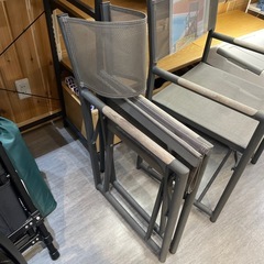 【POLO ディレクターチェア】【グレー】※在庫2点★クリーニング済み【管理番号1106】野の画像