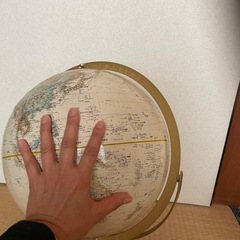 受取待ち地球儀の画像