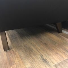 【ジャングルジャングル広陵店】家具　ソファー　アサヒ　グレース3P　ブラック　本革　3人掛け　【ジモティー特別価格】の画像