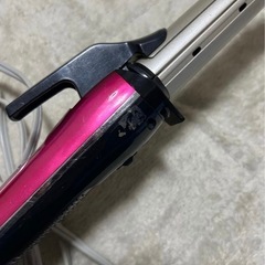 ピンク 2way ヘアアイロン 本体　コイズミの画像