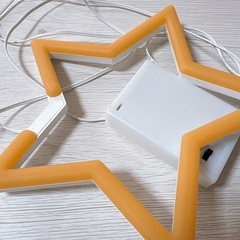 11/10まで★LED ライト　USB端子　星型の画像