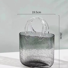 ガラスバッグ型水槽ガラスバッグ　置物　最後までおよみくださいの画像