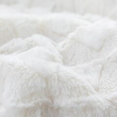 アイボリー 毛布 ブランケット ひざ掛け 大判 発熱二枚合わせ　パイル 丸洗いOK 抗菌防臭 防ダニ加工 北欧風 プレゼント (130ｘ160cm)　まとめ買い歓迎　卸ます　アマゾン引き上げ商品　倒産品　ネット商材　転売　卸し　問屋　転売OK　アマゾン　商品　景品　コンペの画像