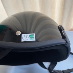 ヘルメット　半ヘル　黒の画像