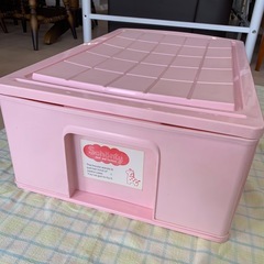 美原店 レトロ 衣装ケース ピンク 押し入れ 衣類収納　②