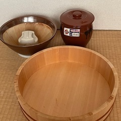 交渉中寿司桶、すり鉢