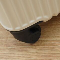 新品 HUNDRED キャリーケース Lサイズ 95L MCR-001 ハードケース ベージュ スーツケース キャスター付き キャリーバッグ 札幌市 清田区 平岡の画像