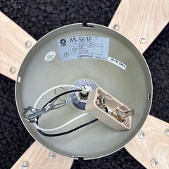 大光電機 DAIKO シーリングファン 灯具なし リモコン付 羽根リバーシブル シルバー 簡易取付式 AS-563Eの画像