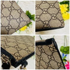 美品✨GUCCI✨グッチ✨クラッチバッグ✨ GGスプリーム✨473904✨ハチ✨の画像