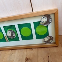 インテリア　 壁掛け　アート　額　 チンパンジー　猿の画像