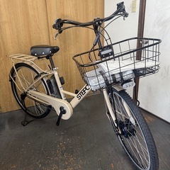 26年モデル 新車　ブリヂストン　ステップクルーズ　カーボンベルトドライブ　26インチ　レトログレージュの画像