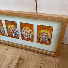 インテリア　 壁掛け　アート　額　 犬　ドッグの画像
