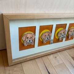 インテリア　 壁掛け　アート　額　 犬　ドッグの画像