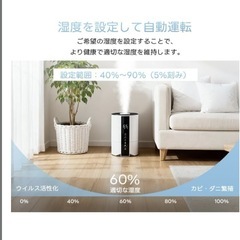 加湿器 大容量 乾燥防止 肌荒れ 花粉症対策 家庭　寝室　冬向けの画像