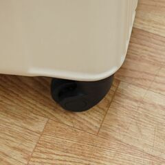 ② 新品 HUNDRED 軽量 バイカラー キャリーケース Mサイズ 63L ベージュ MCR-001 ハードケース スーツケース 旅行かばん キャスター付き 札幌市 清田区 平岡の画像