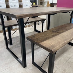 ◇ドリーム尼崎1号館◇【ジモティー割引対象商品】三栄 アンセム ベンチダイニング3点セットの画像