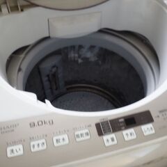 洗濯機、２０１７年製、９キロ、通電確認済みの画像