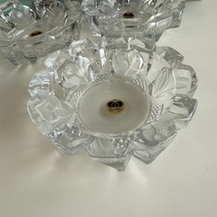 ガラス灰皿　4個セット　レトロ　箱付13cmの画像