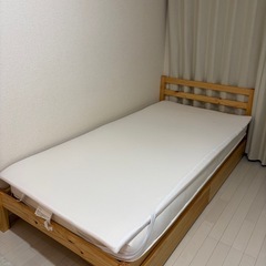ベッド（マットレス、ベッド下収納付）の画像