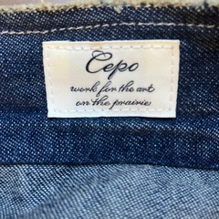 K2511-090 CEPO デニム ジャケット Mサイズ インディゴ 汚れ有りの画像