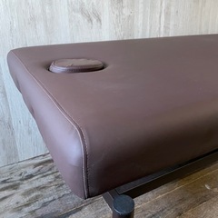 手動昇降 マッサージベッド 整体ベッド 施術ベッド エステベッド ブラウンの画像